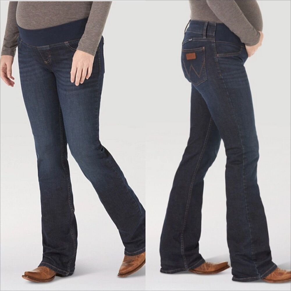 Wrangler Women's Dark Blue Bootcut Jeans